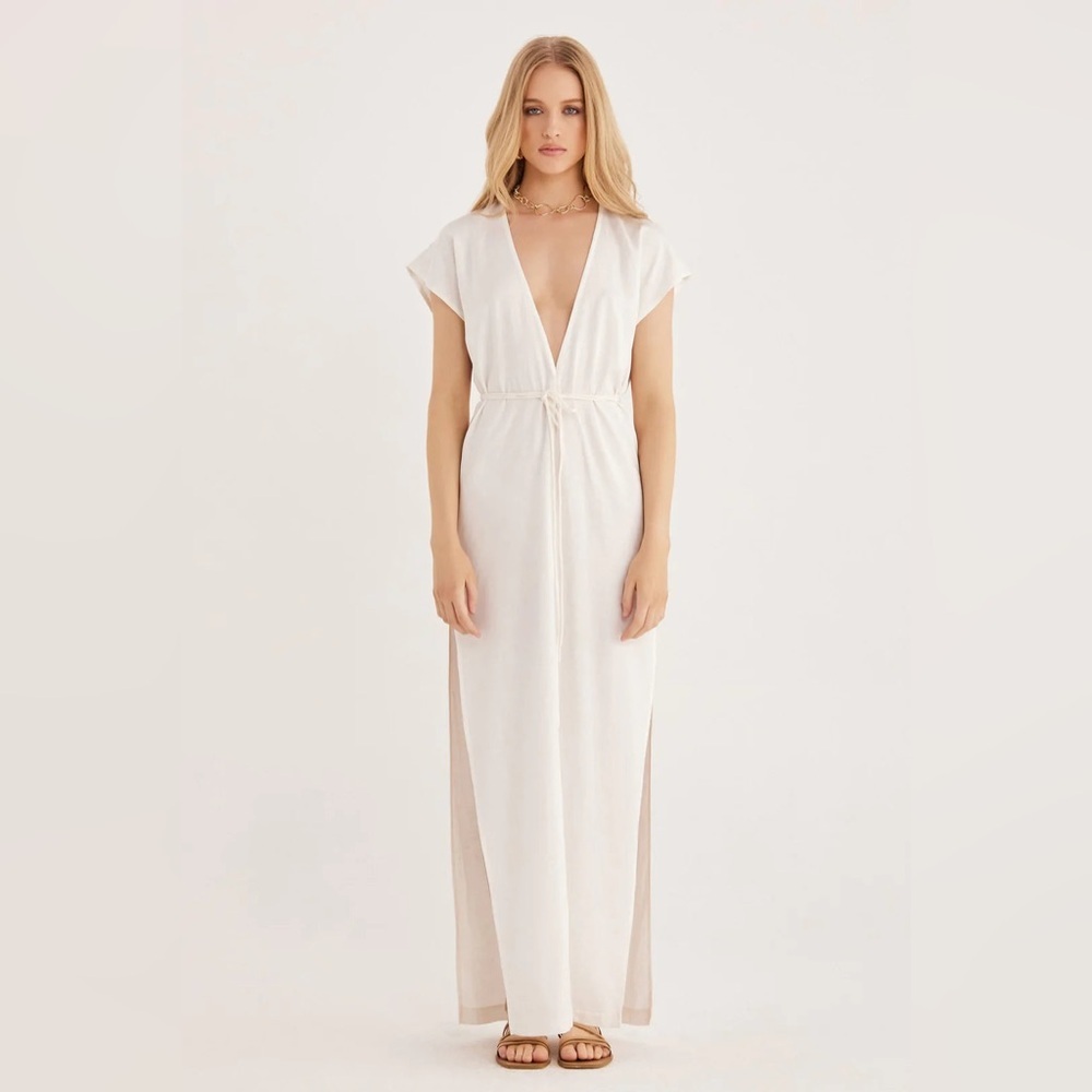 Rumer the Label Roam Kaftan in White